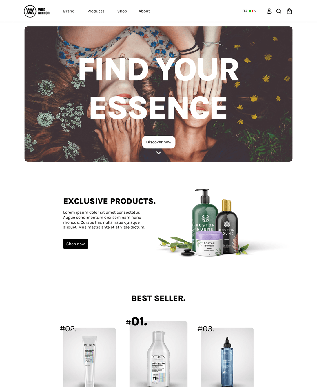 Wild Mirror - Ecommerce new site