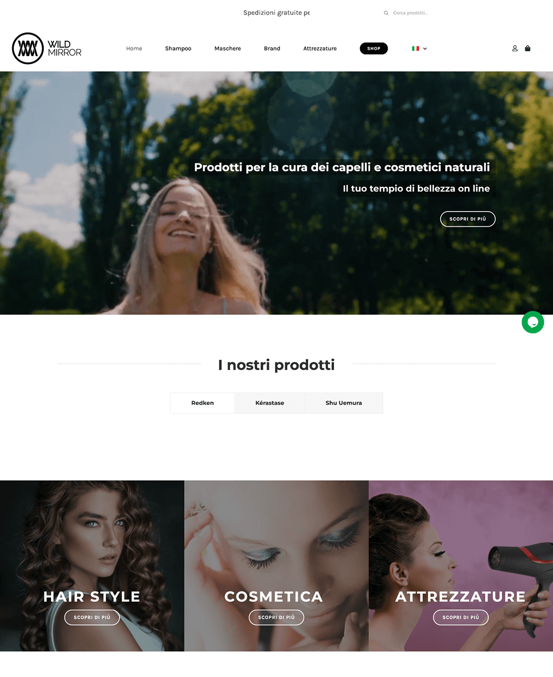 Wild Mirror - Ecommerce old site